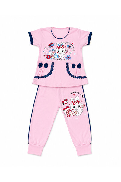 Generic Girls' Set T-Shirt and Trousers with Rabbit Pattern |   Sizes 3Y and 5Y