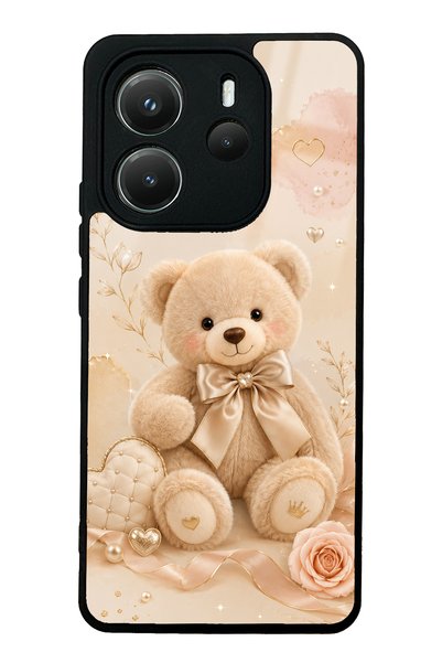 Spoyi Xiaomi Redmi Note 14 4g Pearl Teddy Design Glossy Phone Case