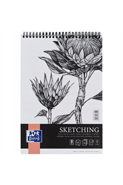 Oxford Bloc de schite Artistic A6, 50 file, 130g, spirala