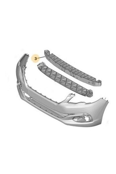 RapidAuto Absorbant bara, tampon Citroen C-Elysee, 01.2017-, Fata, Aftermarket