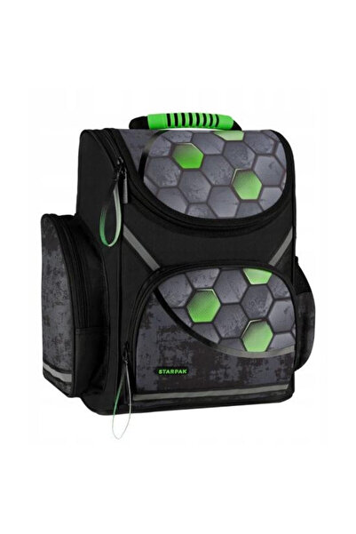 Starpak Ghiozdan scolar ergonomic pentru fotbal - Black Football (527145)