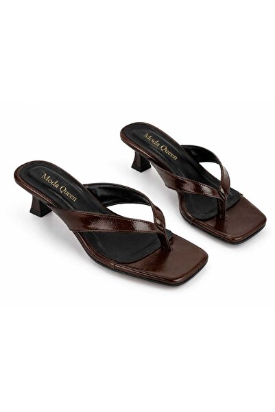 NewQueens Linna Women's High-Heeled Terilk Women's Flip-Flops Daily Slippers ...