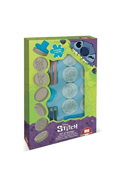 Multiprint Set stampile si markere Disney Stitch, 8 stampile si 8 markere, Mu...
