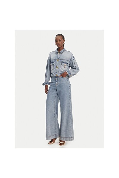 Armani Exchange Geacă de blugi pentru femei XW002260 AF21338 Albastru