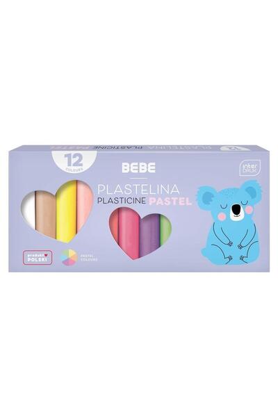 Interdruk Set de 12 plastiline, Interdruk, Multicolor