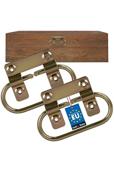 KOTARBAU Mâner pentru ladă, sertar, mâner pentru capac, galvanizat auriu, 13 ...