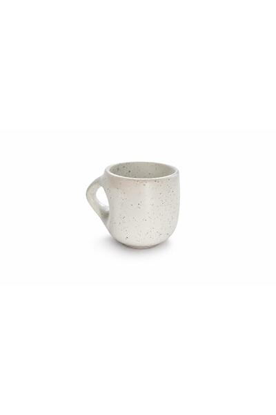 Morey Handmade Spotted White Ceramic Mug