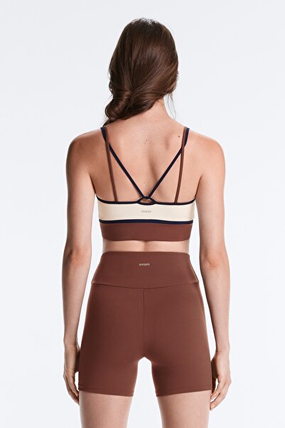 Oysho Comfortlux orta destekli renk bloklu spor sütyen