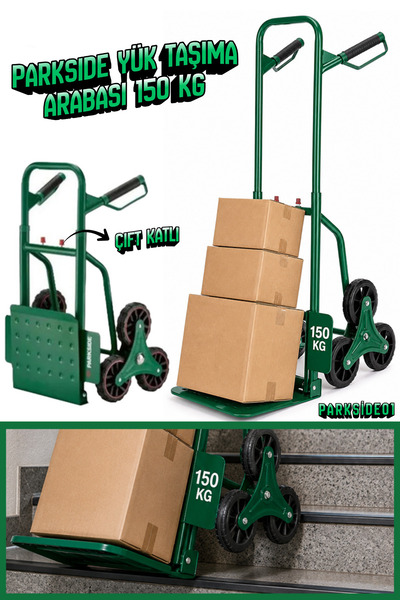 CATPOWER EL ALETLERİ CATPOWER PARKSİDE 150 KG YÜK TAŞIMA ARABASI