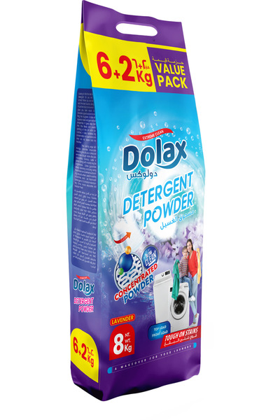 DOLAX 2-in-1 Detergent Powder Lavender 6+2kg