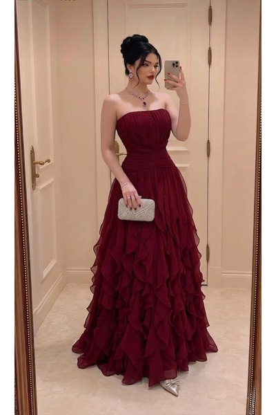 Viola Women's Burgundy Dress