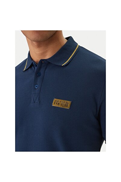 VERSACE JEANS COUTURE Polo bărbați 80GAGT05 CJ01T Bleumarin