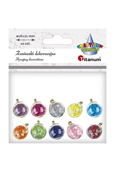 Titanum Set 10 bilute decorative, Titanum, Plastic, 16 mm, Multicolor