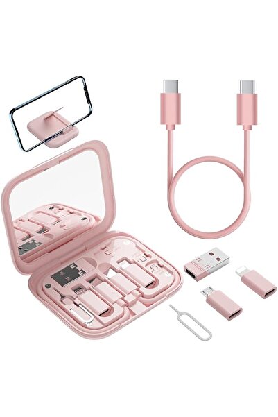 Generic محول USB-C إلى USB، كابل USB-C ذكر مع صندوق يحتوي على مرآة مكياج/كابل...