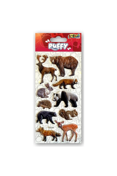 Penmate Stickere decorative Lesne Zwierzeta multicolor 9x21cm