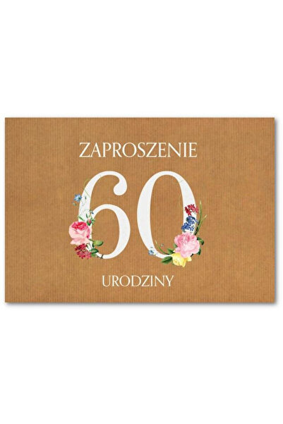 TREND Invitații pentru a 60-a aniversare ZT40, 10 bucăți. cu plicuri