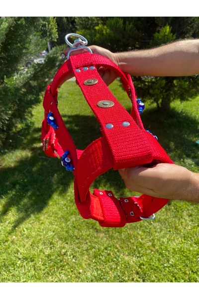 Sürmeli Tasma Kangal Dog Collar Double Layer Adjustable Red from the Waist to...