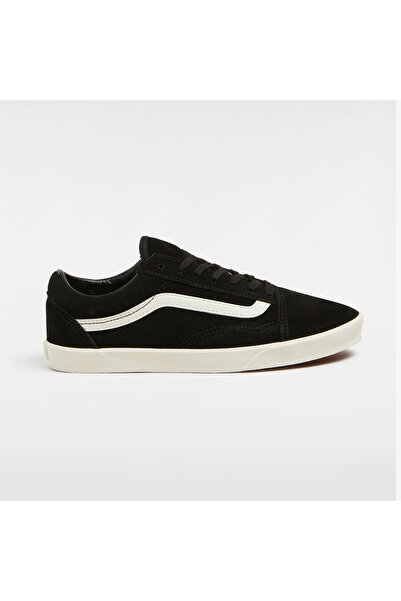 Vans Unisex Yan Şeritli Old Skool Lowpro Sneaker - Siyah/Beyaz