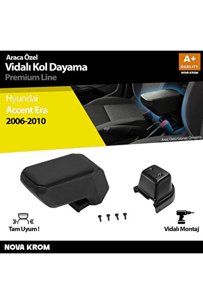 Nova Krom Hyundai Accent Era Kol Dayama Kolçak ABS Vidalı Siyah 2006-2010