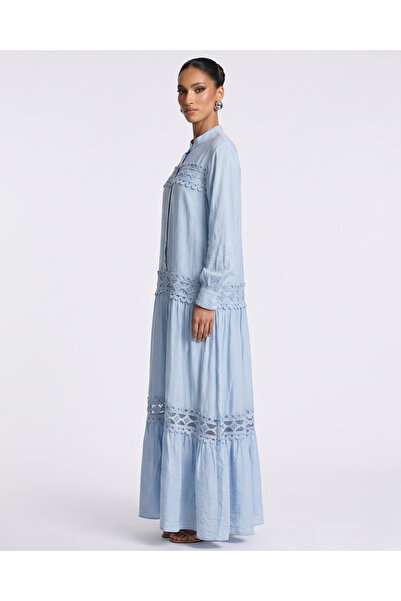 Marvella By Rasha Long Sleeve Embroidered Summer Dress