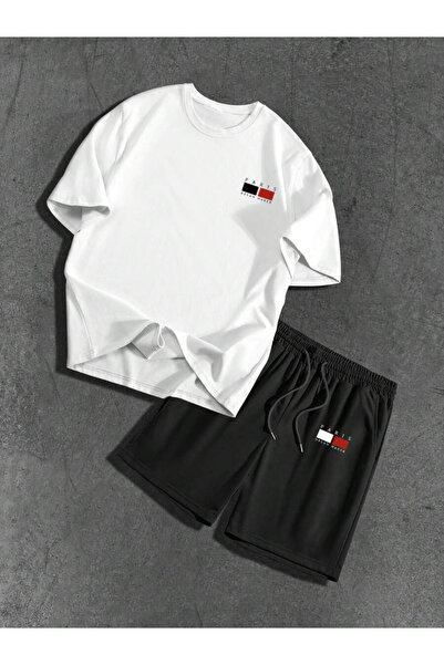 Boi Oversize Paris Dream Maker Printed T-Shirt and Shorts Bottom Top Set 2 Pi...