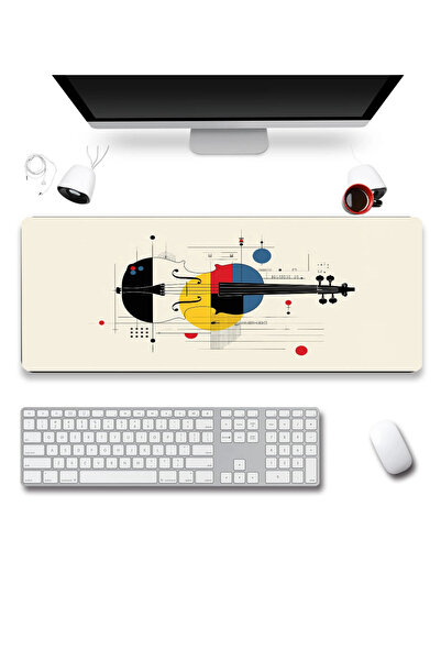 SonicTouch Tastatura i podloga za miša 32x70cm Mondrian Violina Bešavna Glatk...