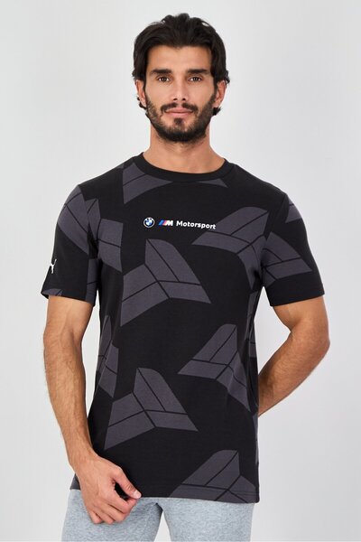 Puma x BMW Motorsport Men Sportswear Fit Short Sleeve Outdoor T-Shirt, Black