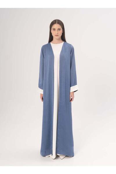 Azria Fashion Sky Blue Open Abaya