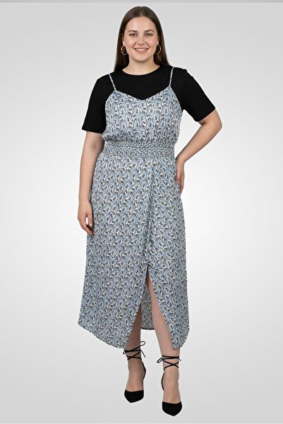 Maje Women 2 Pcs Floral Print Maxi Dress And Top, Multicolor