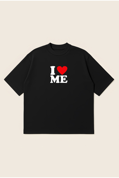 Moon Dancer I Love Me Printed Oversize Boxy Cut Unisex 100% Cotton Tshirt |  ...