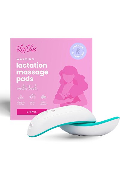 Lavie Warming Lactation Massager, 2 Pads, Heat + Vibration Support For Improv...
