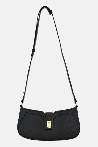 BRINELLI Women Brand Logo 2 In 1 Shoulder Bag, Black