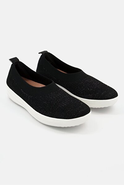 Fitflop Women Slip On Ballerina Casual Shoes, Black