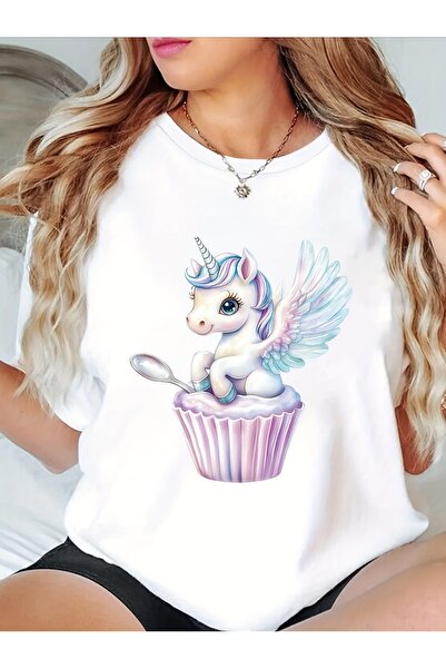 212Wear Women'S Cloud Graphic T-Shirt - Short Sleeve, Round Neck, cotton Blen...