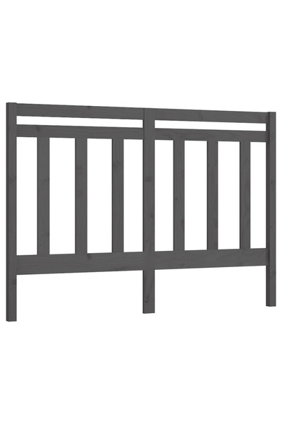 vidaxl Tăblie de pat, gri, 166x4x100 cm, lemn masiv de pin