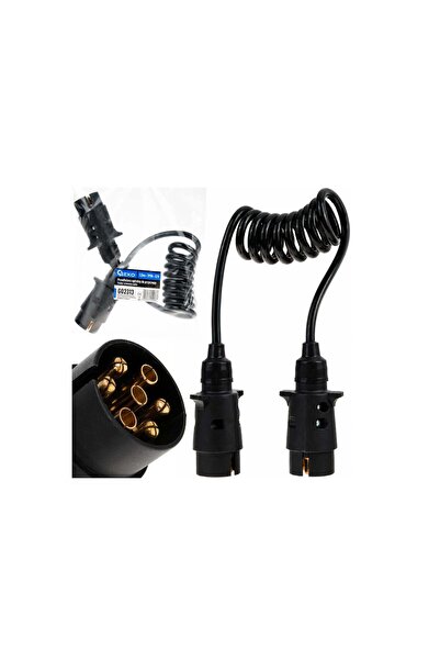 GEKO Cablu prelungitor spiralat pentru remorcă, 1,5 m, 7 pini, 12V, G02313