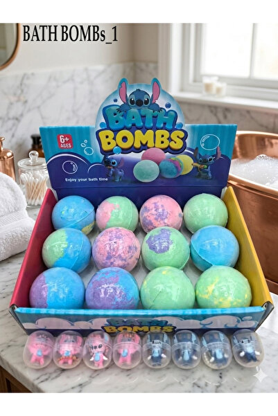 burjalmodah Three Pieces of Children's Bath Bomb with Internal Surprise