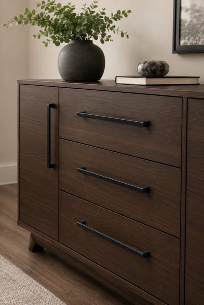 Damla Kale Model Furniture Handle 160 mm – Black
