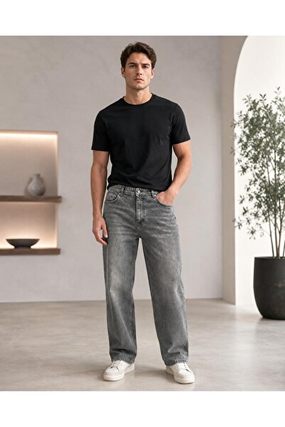 İntegral ERKEK GRİ BAGGY KESİM RHAT KALIP JEAN