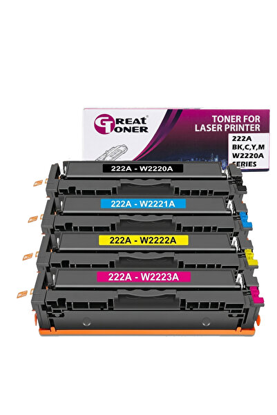 GT 222A (W2220A) Full Set Compatible Toner Cartridge Set for HP Color LaserJe...