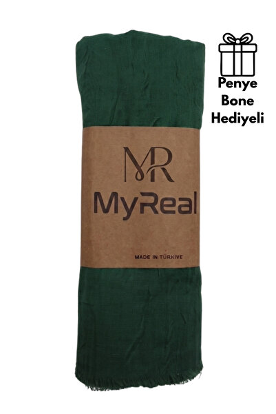 MyReal Bamboo Kraş Shawl - Non-Ironing Natural Texture (90X200 cm)