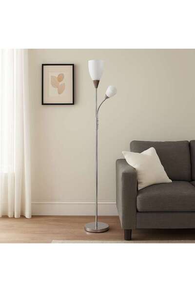 PAN HOME Lydia Floor Lamp 25x180cm - Chrome/white