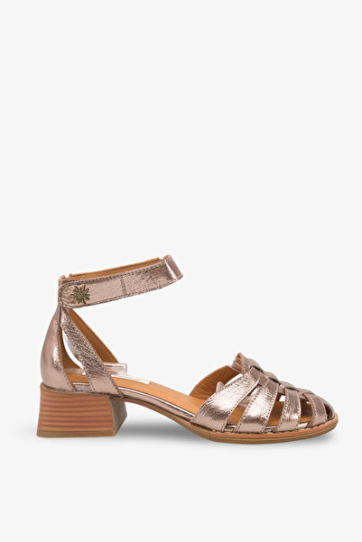 İNNABUTİKK Ferlay Women's Genuine Leather Casual Shoes - Bronze