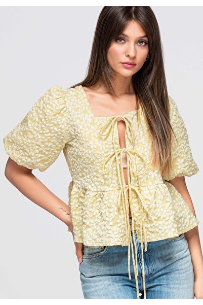 OMBRE Bluză de damă, elegantă, cu mânecă lungă OW-TS-E0048
