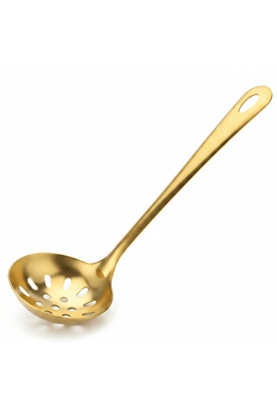 AKDC Stainless Steel Slotted Ladle 22 cm – Gold