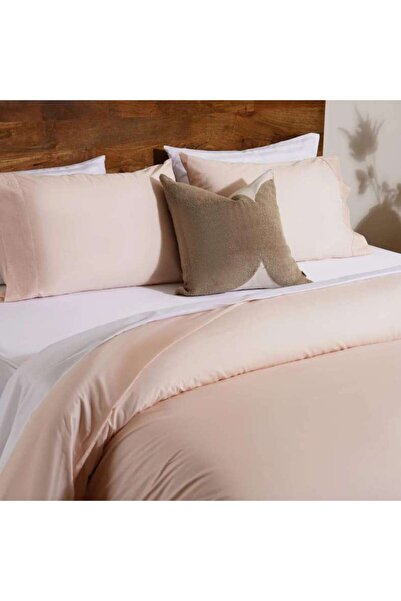 PAN HOME Elegance 3-Piece Duvet Cover Set 160x200cm - Peach