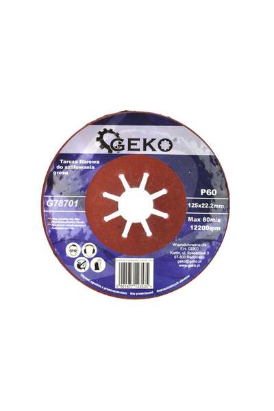 GEKO Disc abraziv din fibră 125 mm, G 78701