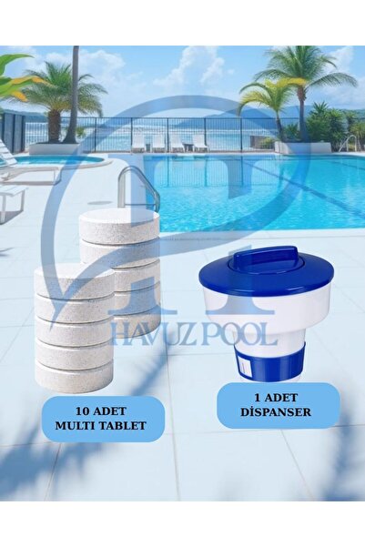WTR 10 Adet Marka Multi Tablet + Yüzer Dispanser (Klor Dağıtıcılı)