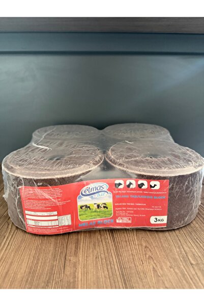 elmas tuz Hayvan Yalama Taşı Mineral Bloğu 3 Kg 4 Adet