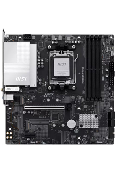 MSI Placa de baza AM5 B840 MicroATX DDR5 WiFi6e BT5.3 PRO B840M-P